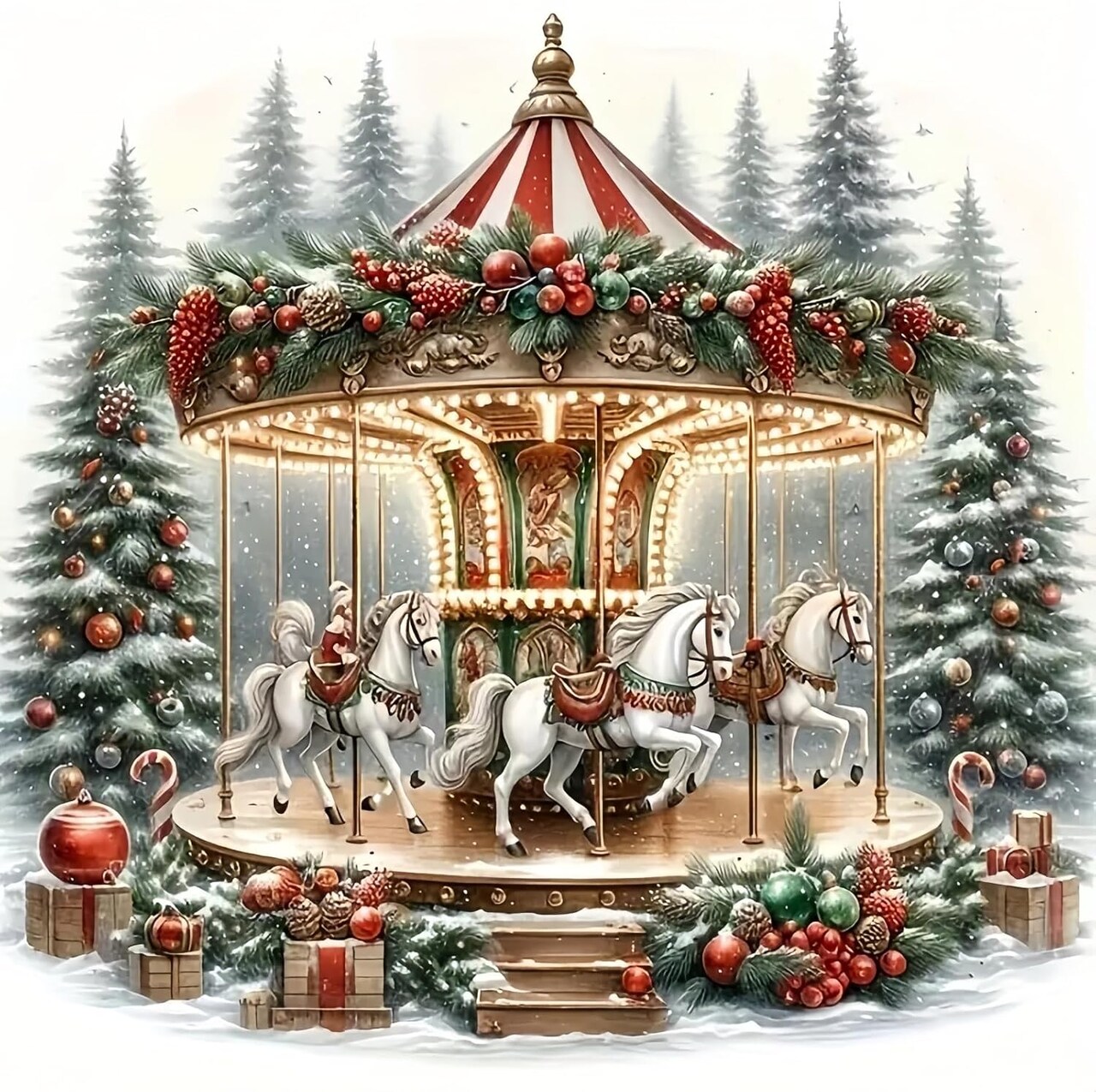5D Christmas Diamond Painting Kits for Adults (KM163-1) 0.1 x 0.1 x 0.1 inches